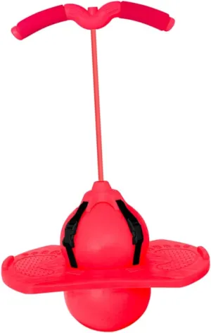 1 Boys and Girls Balance Beam Bounce Ball Hopping Toy with Ball Handle for Outdoor Indoor Fun