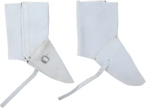 1 Pair Electric Welding Leg Guards Fireproof Welding Foot Guard Sleeves Heat Abrasion Resistance