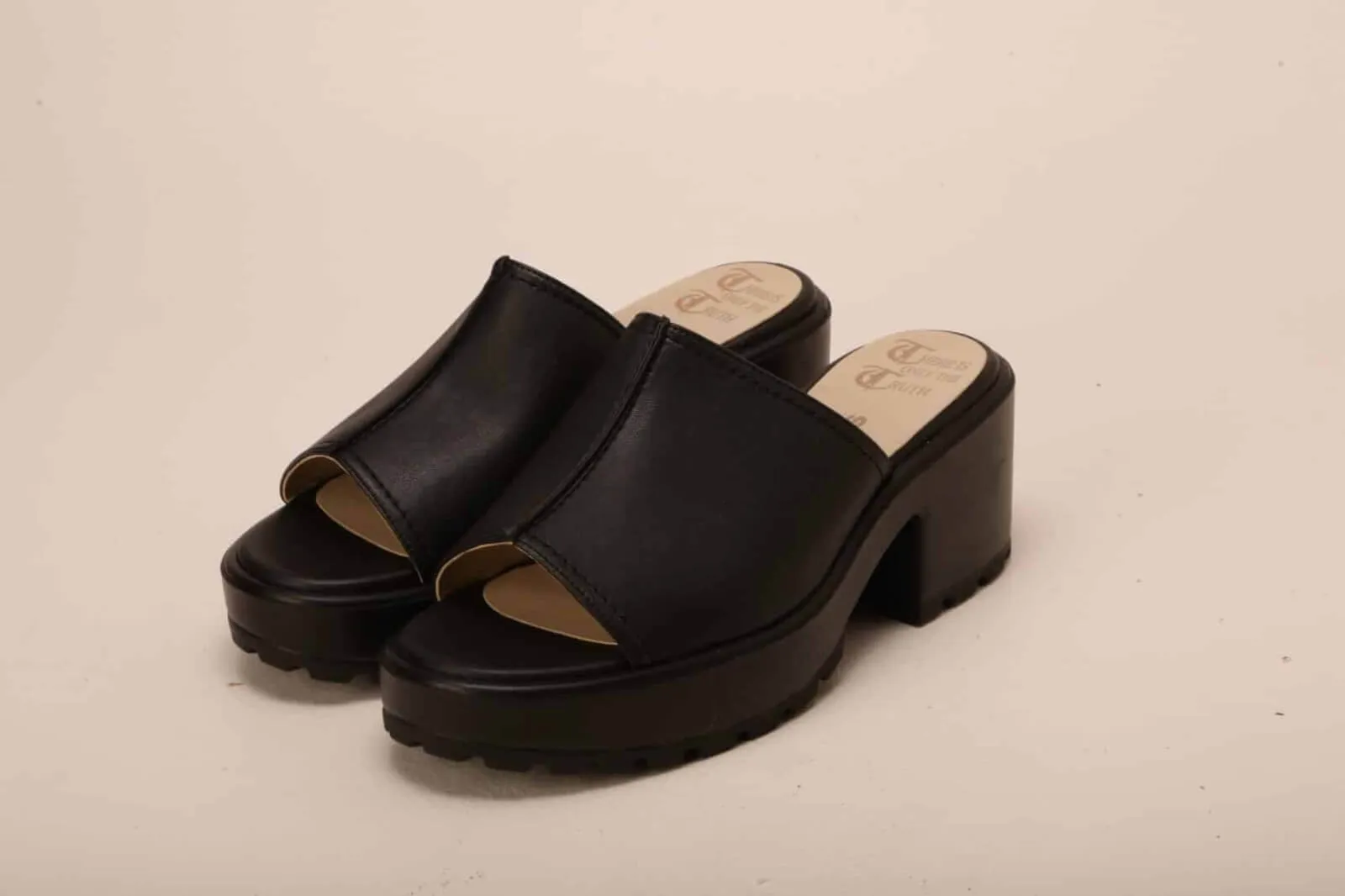 #12 Wedge Mule Black by Olsenhaus