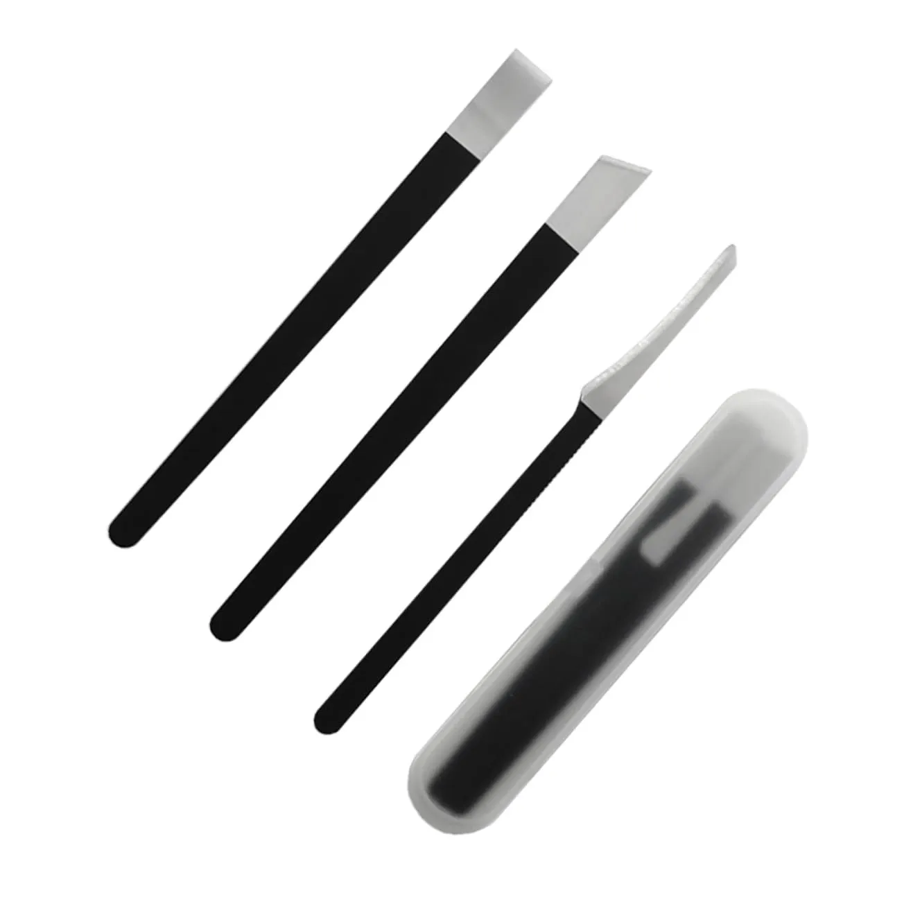 4Pcs Pedicure Accessories Durable Nail Trimmers Nippers for Foot Care Black Tools with Portable Storage Bag for Grooming at Home Travel