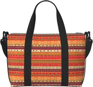 African National-Patterns Personal Item Travel Bags for Women - Durable Travel Duffel Bags, Gym Bags for Overnight Trips