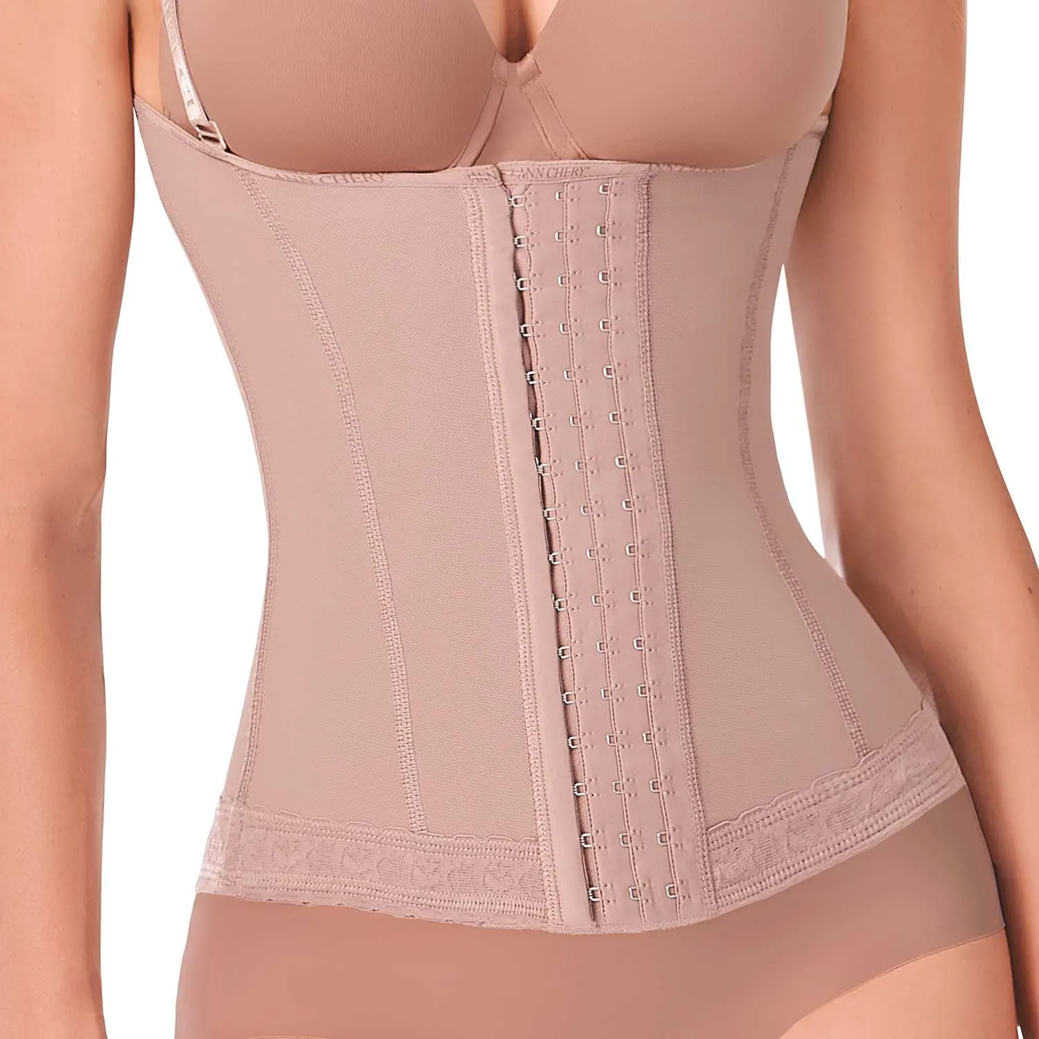 Ann Chery 5173 Semi Vest Body Shaper for Women | Colombian Shapewear with 3 Hook Closure | Tummy Control and Daily Comfort