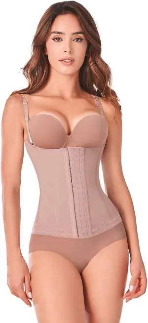 Ann Chery 5173 Semi Vest Body Shaper for Women | Colombian Shapewear with 3 Hook Closure | Tummy Control and Daily Comfort