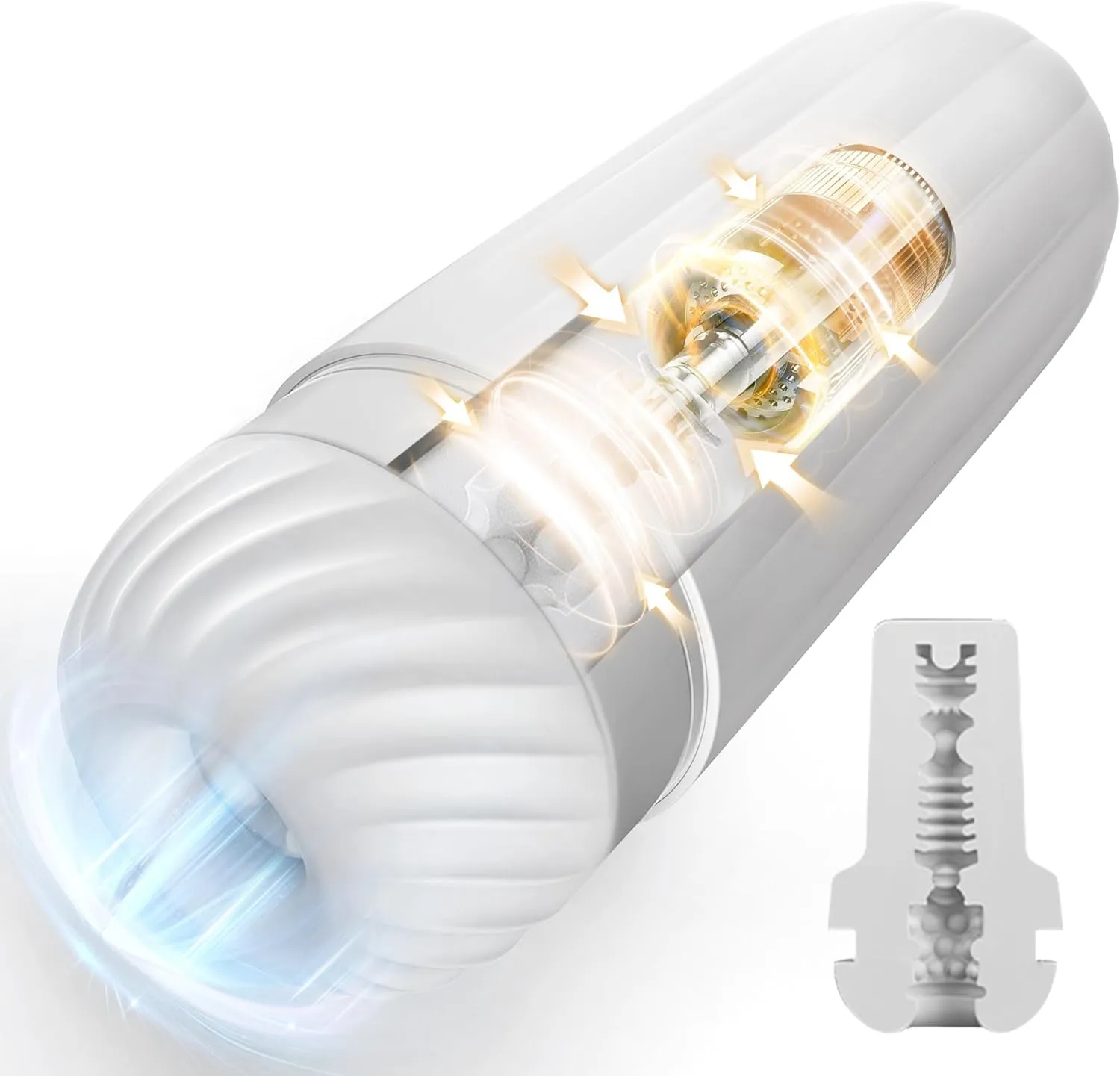 Automatic Male Masturbator Sex Toy for Men - SVAKOM Electric Pussy Pocket Adult Toys for Male Masturbation Pleasure - Stroke Sleeve Sexy Penis Trainer Self-Masturbation with 5 * 5 Modes