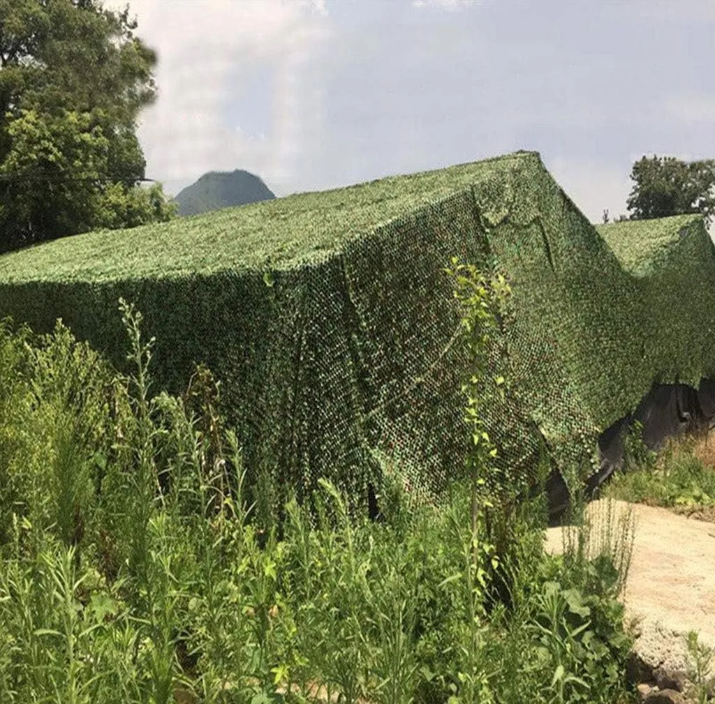 Camo Netting Woodland Oxford Fabric Sunscreen Nets Camping Military Hunting Shooting Camouflage Net Theme Party Decorations Car Sunshading Cover