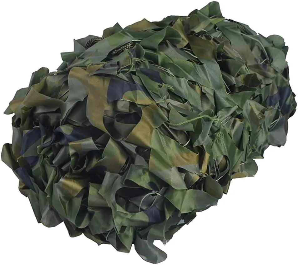 Camo Netting Woodland Oxford Fabric Sunscreen Nets Camping Military Hunting Shooting Camouflage Net Theme Party Decorations Car Sunshading Cover