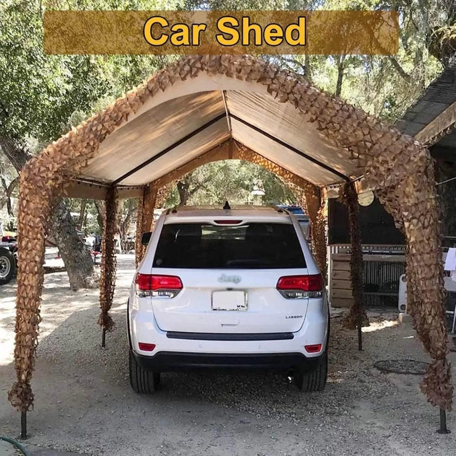 Camouflage Netting Anti-UV,Camo Netting,Hunting Hide Net,Army/Military Shade Mesh Tarps,Lightweight Durable,for Party Decoration Shooting Sunscreen Camping,1.5x3m(5 * 10ft)