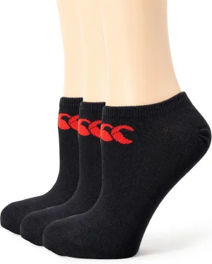 Canterbury Unisex Trainer Liner 3 Pack No-show Socks Socks (pack of 1)