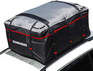 Car Waterproof Rainproof Dustproof Travel Bag Fit for Cars SUVs Vans and Pickup Trucks Cargo Storage Carrier (Red, 19 Cubic)