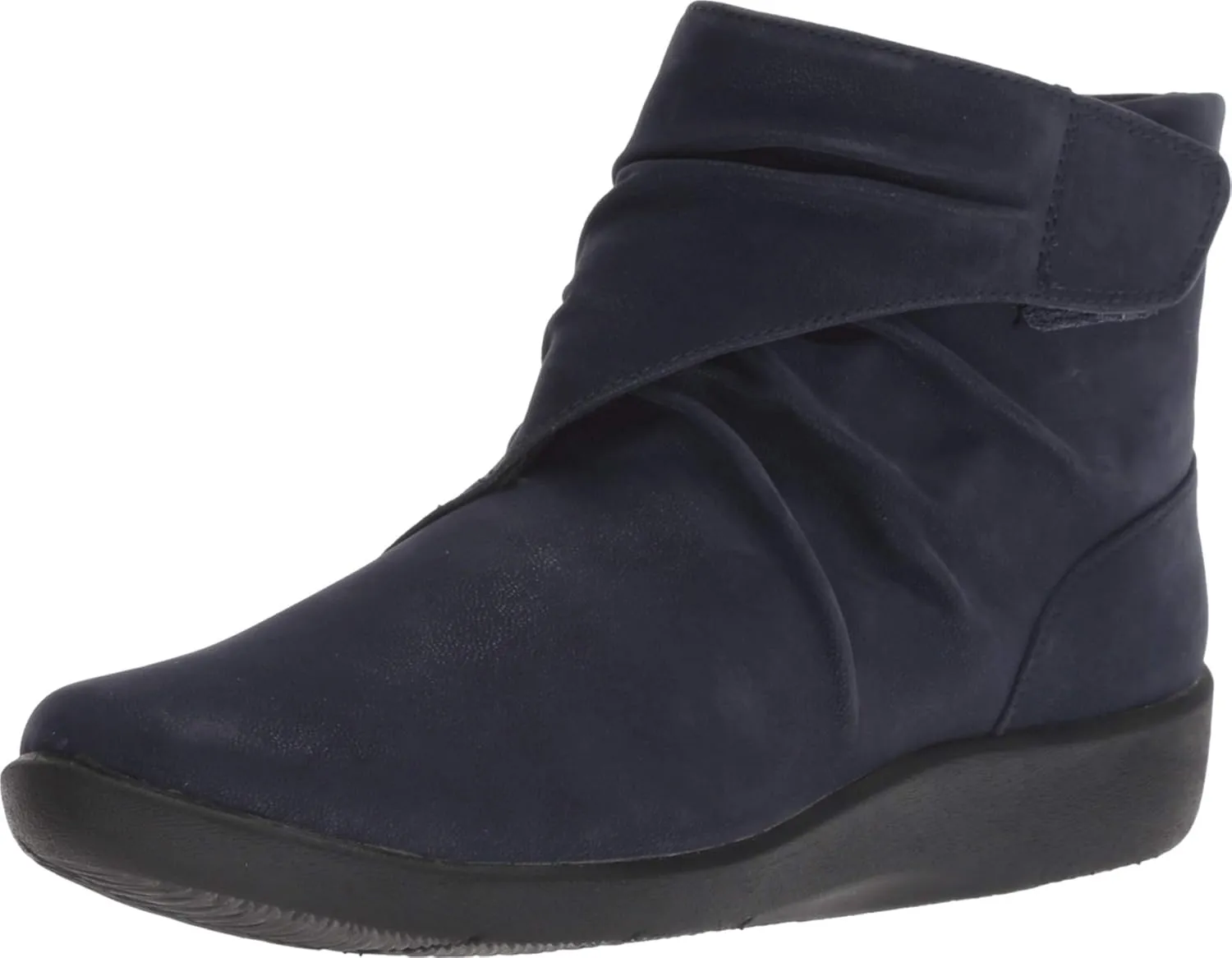 Clarks womens Sillian Tana Fashion Boot, Navy Synthetic Nubuck, 5 US