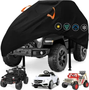ClawsCover Kids Ride-On Toy Car Covers Waterproof, Universal Fit for Power Wheels Battery Boys Girls Toddler Electric Powered Vehicle,All-Weather Fadeproof Tearproof,Indoor Outdoor Use,Large