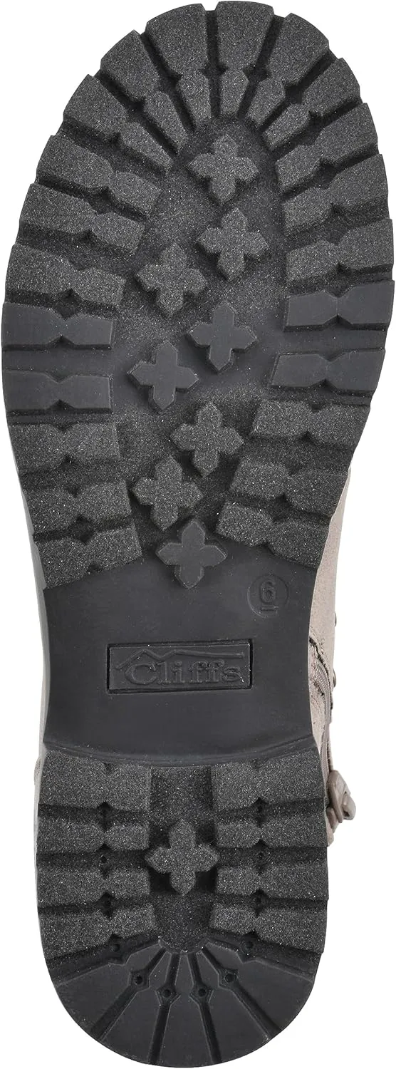 CLIFFS BY WHITE MOUNTAIN Women's Shoes Prized Lugged Lace-Up Ankle Bootie