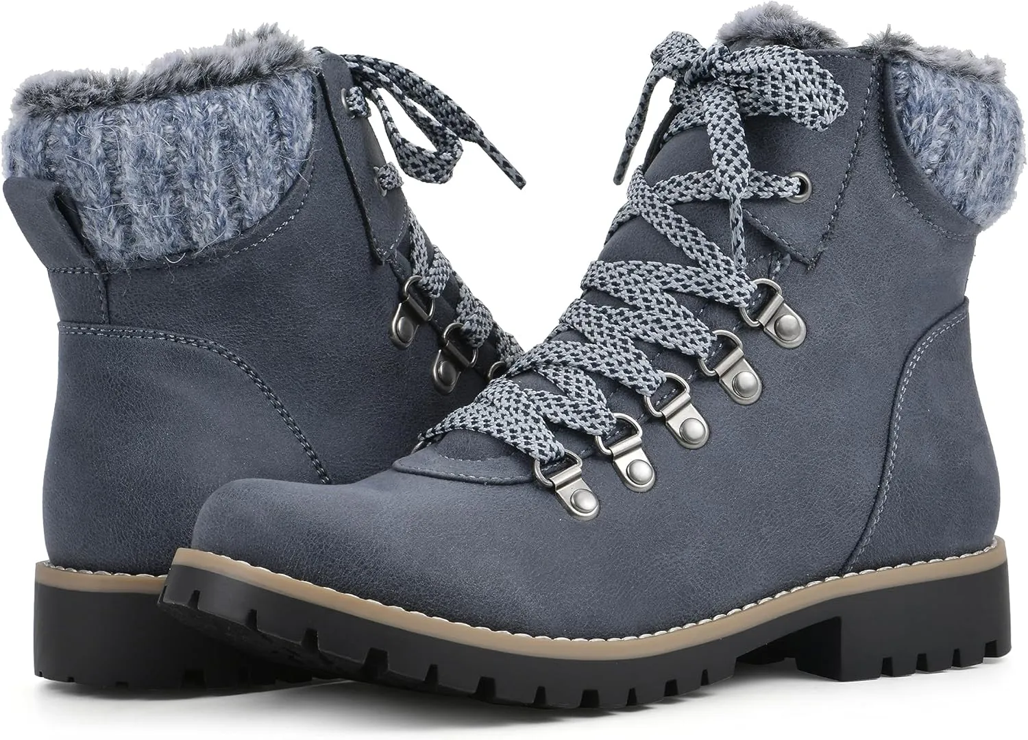 CLIFFS BY WHITE MOUNTAIN Women's Shoes Prized Lugged Lace-Up Ankle Bootie