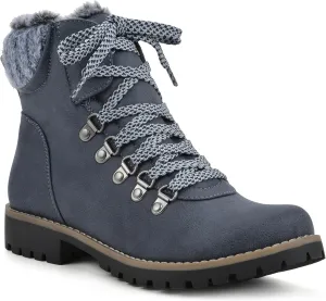 CLIFFS BY WHITE MOUNTAIN Women's Shoes Prized Lugged Lace-Up Ankle Bootie