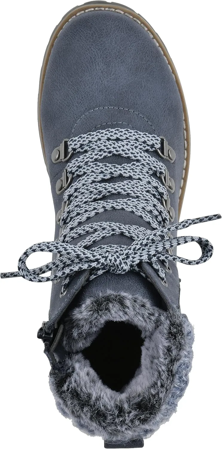 CLIFFS BY WHITE MOUNTAIN Women's Shoes Prized Lugged Lace-Up Ankle Bootie