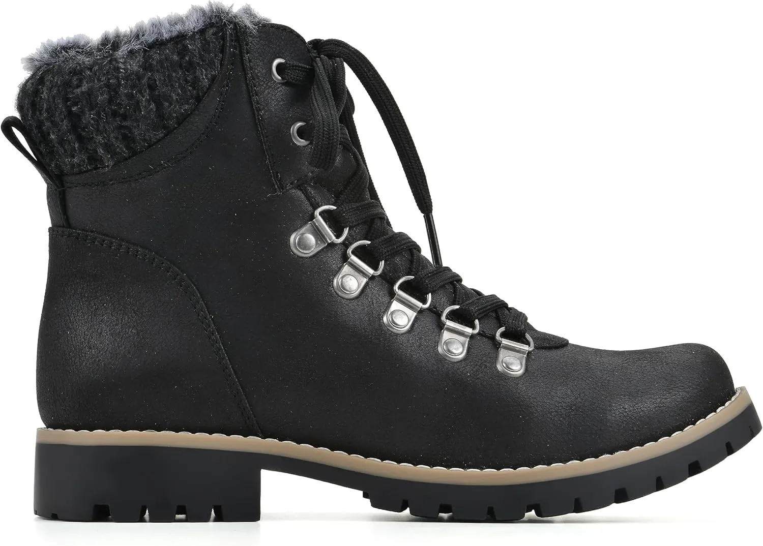 CLIFFS BY WHITE MOUNTAIN Women's Shoes Prized Lugged Lace-Up Ankle Bootie