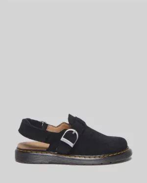 DR MARTENS - JUNIOR JORGIE MULE BLACK BRONX SUEDE
