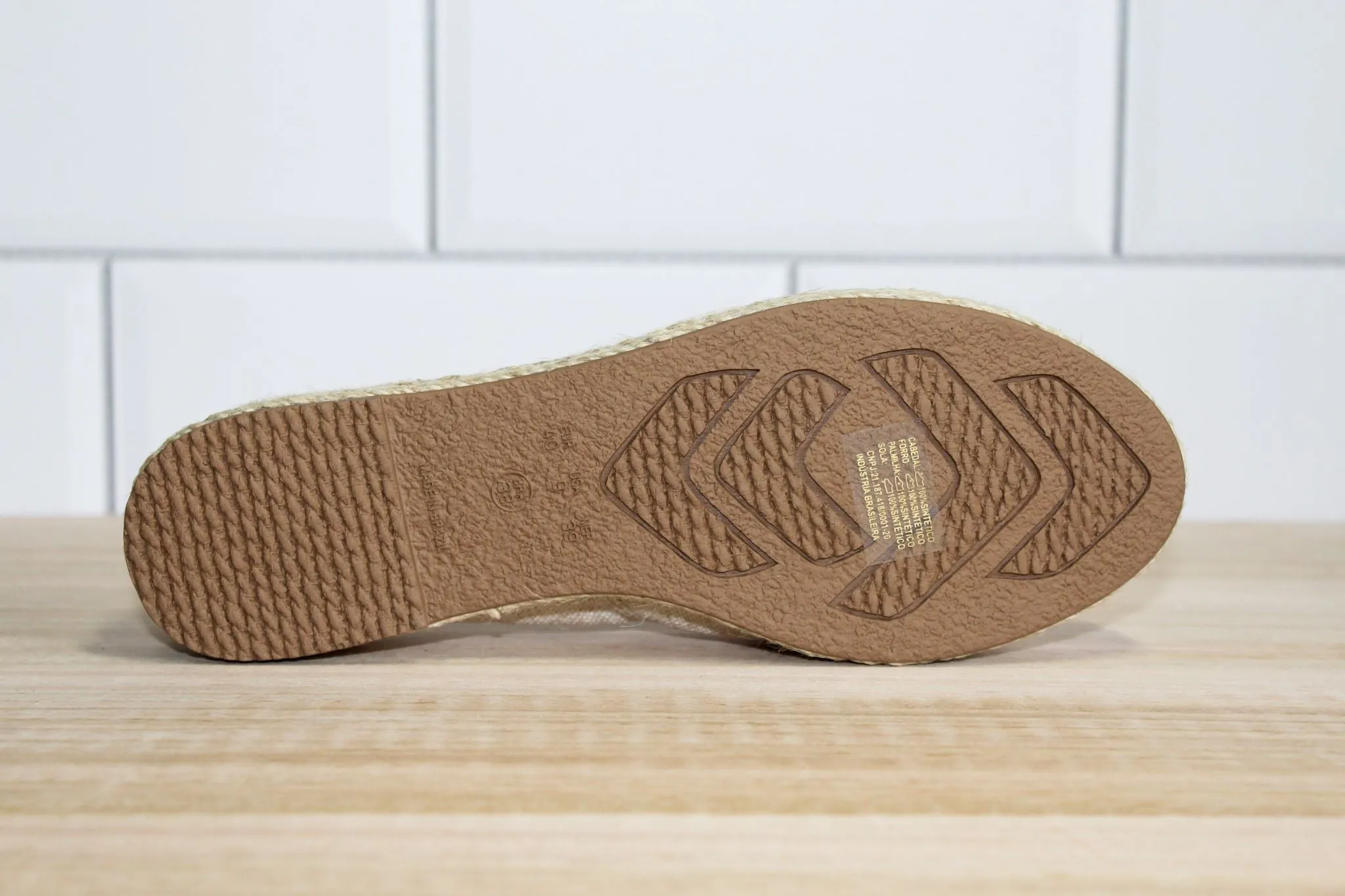 Equine Women's Loafer - Linen with Taupe horse