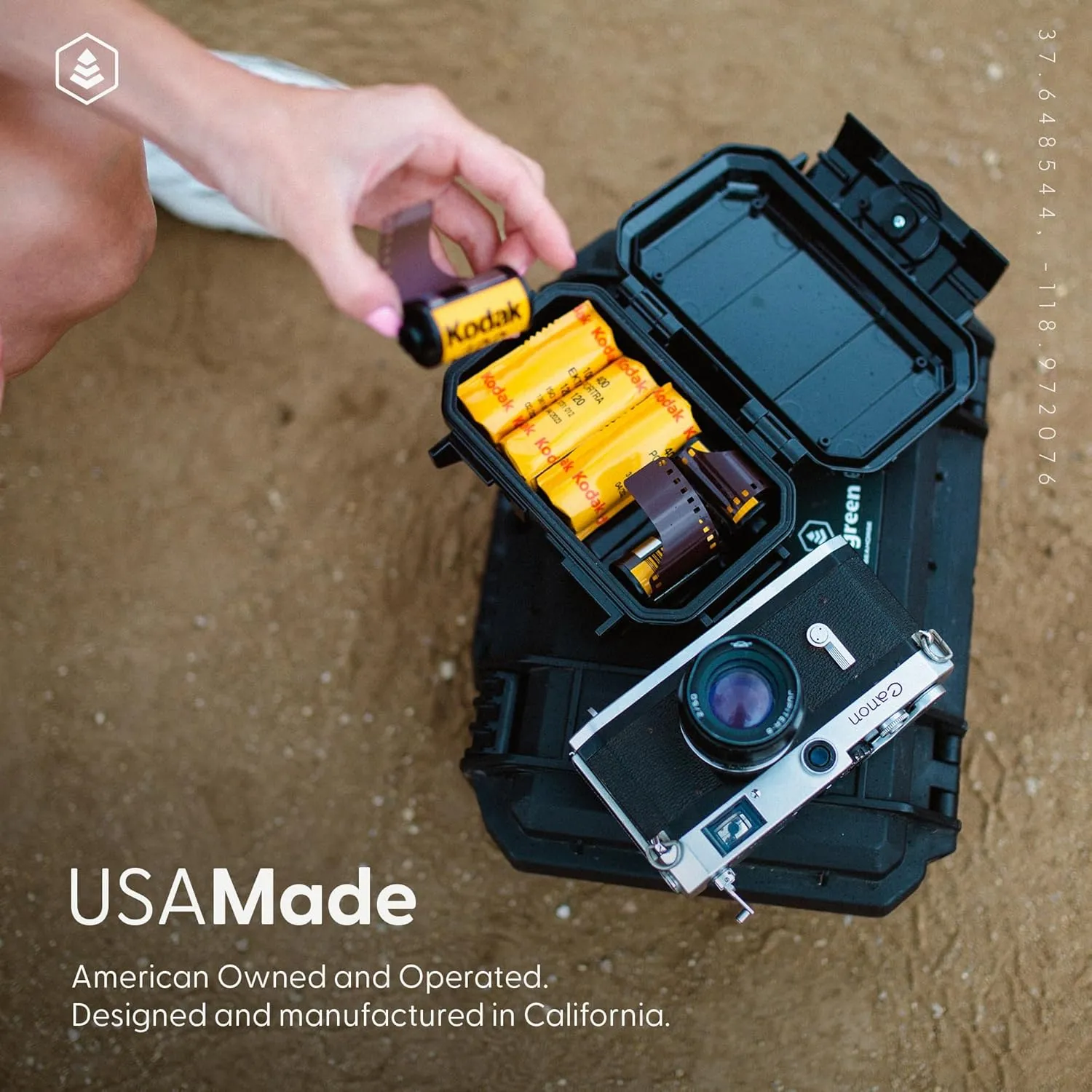 Evergreen 52 Waterproof Dry Box Protective Case - Travel Safe/Mil Spec/USA Made - for Cameras, Camping, Fishing, Hiking, Traveling, Water Sports, Knives, Survival (Orange)