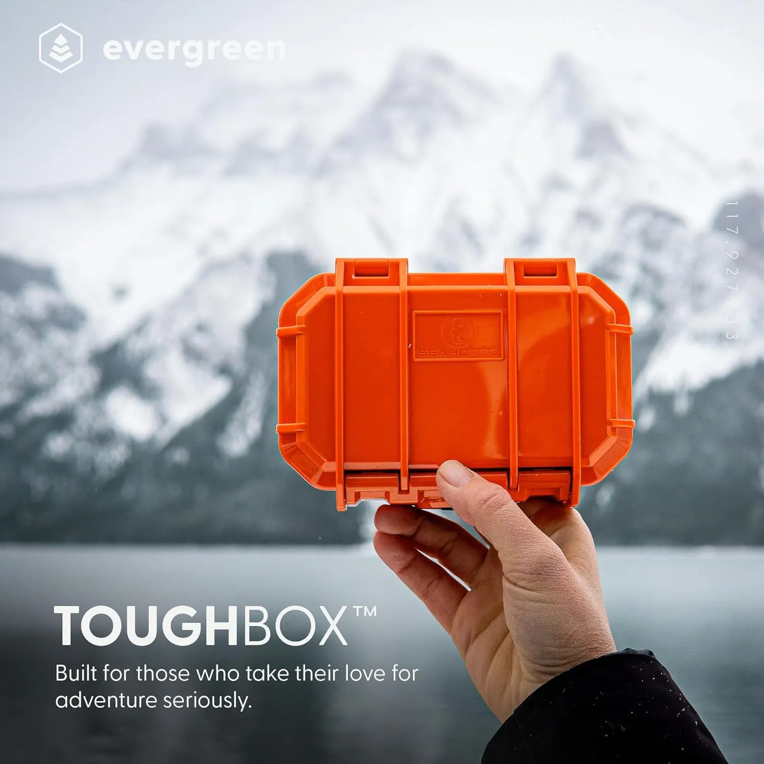 Evergreen 52 Waterproof Dry Box Protective Case - Travel Safe/Mil Spec/USA Made - for Cameras, Camping, Fishing, Hiking, Traveling, Water Sports, Knives, Survival (Orange)