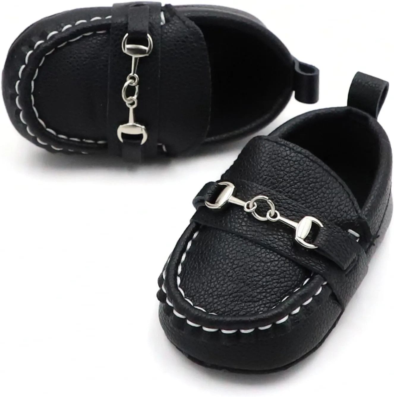 First Walking Shoes for Baby Boys Delightful Solid Color Slip-On Loafers, Lightweight, Non-Slip Flat