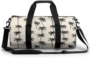 Gym Bag 17in for Men Women, Waterproof Foldable Sports Organizer, Durable Workout Travel Duffle Bag, Minimalist Tropics-70
