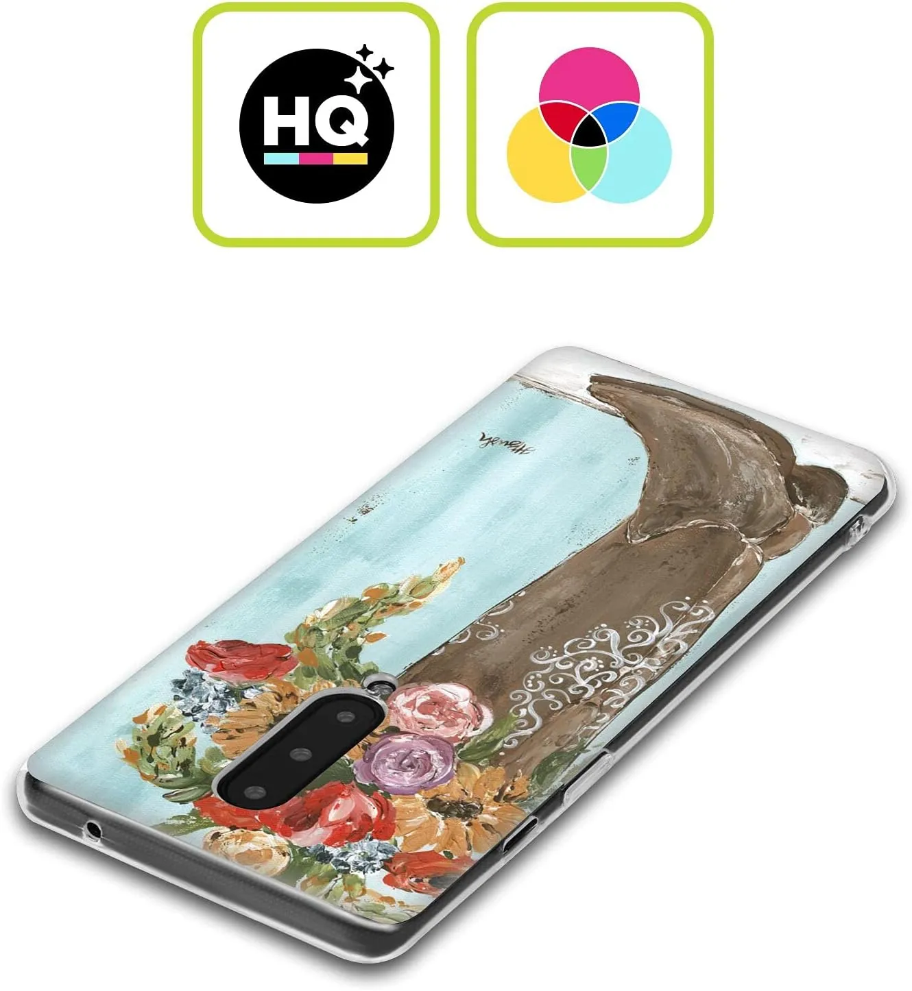 Head Case Designs Officially Licensed Haley Bush Boot Floral Painting Soft Gel Case Compatible with OnePlus Nord 3 5G