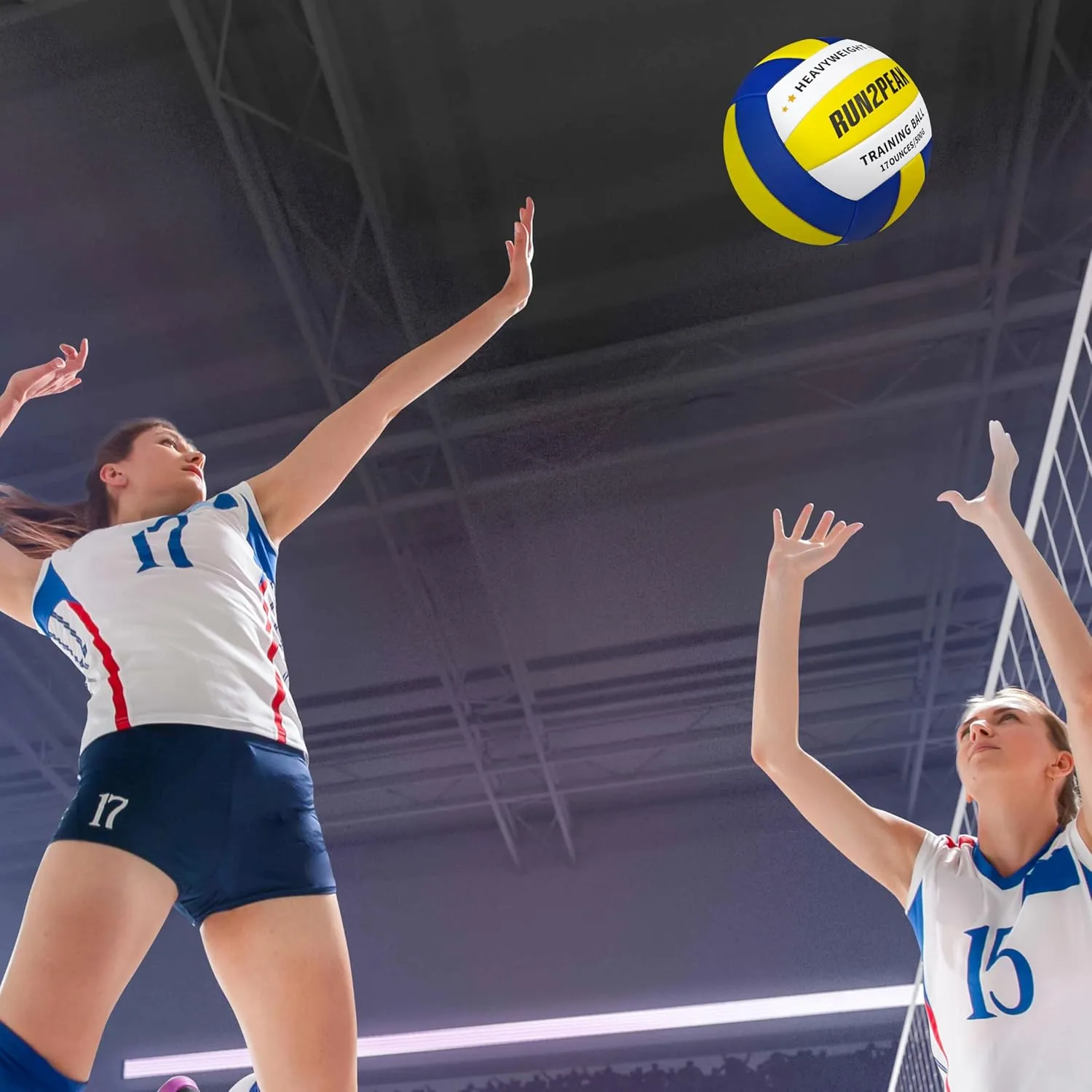 Heavy Weight Volleyball Setter Training Ball Official Size 5 Volleyballs PU Practice Volley Balls for Indoor Rebounder Equipment Setters Weighted Volleyball Setting Trainer