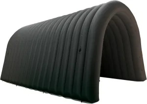 Inflatable Sports Tunnel Entrance with Blower Inflatable Tunnel Tent for Business Advertising Event Exhibition 20X10x10Ft Black