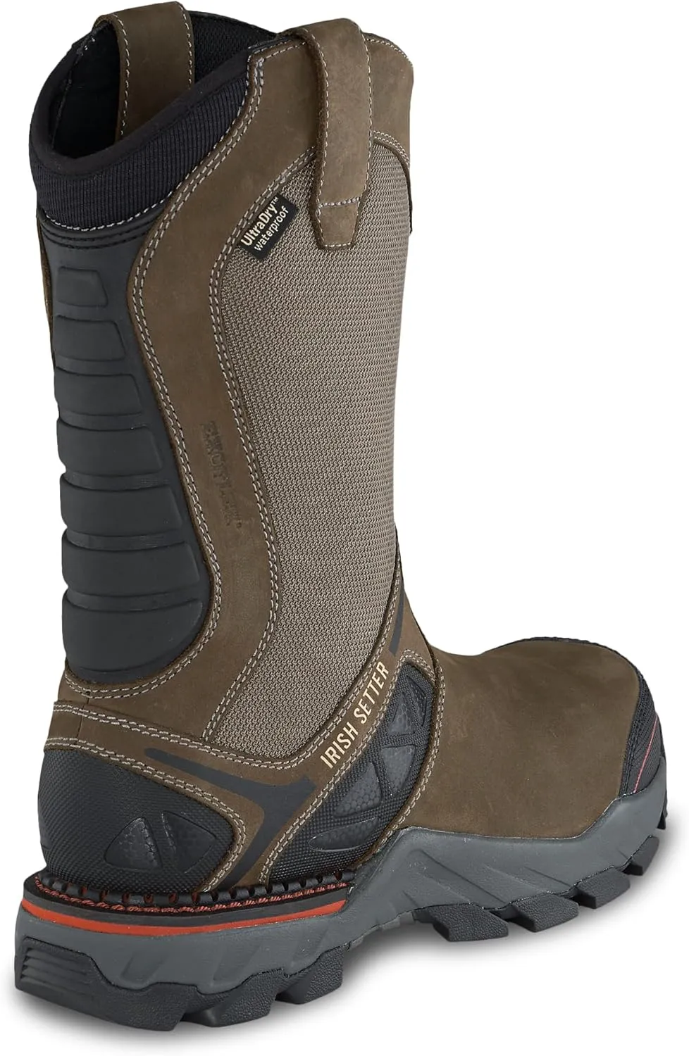 Irish Setter, Crosby, Men’s, 11", Waterproof, Non-Metallic Safety Toe, Work Boot, Gray