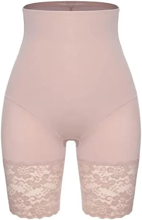 JSEIAJB Women's Hip Lift Shapewear Pants Lace Seamless Tummy Tuck Shapewear Underwear Sexy Waist Trainer(Black-JoJo's Bizarre Adventure1,Medium)