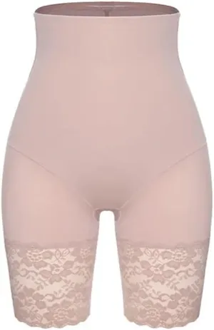 JSEIAJB Women's Hip Lift Shapewear Pants Lace Seamless Tummy Tuck Shapewear Underwear Sexy Waist Trainer(Black-JoJo's Bizarre Adventure1,Medium)