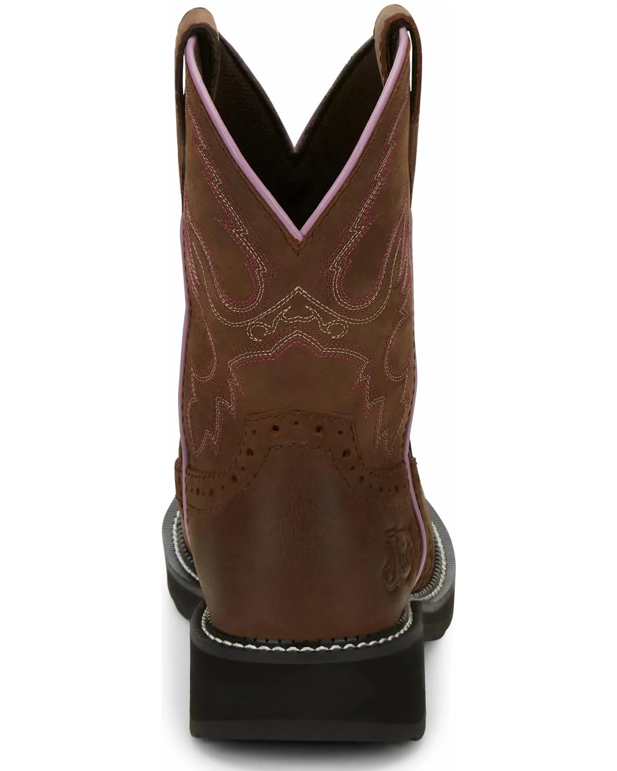 Justin Women's Wanette Western Work Boot Steel Toe Distressed Brown 8.5 M