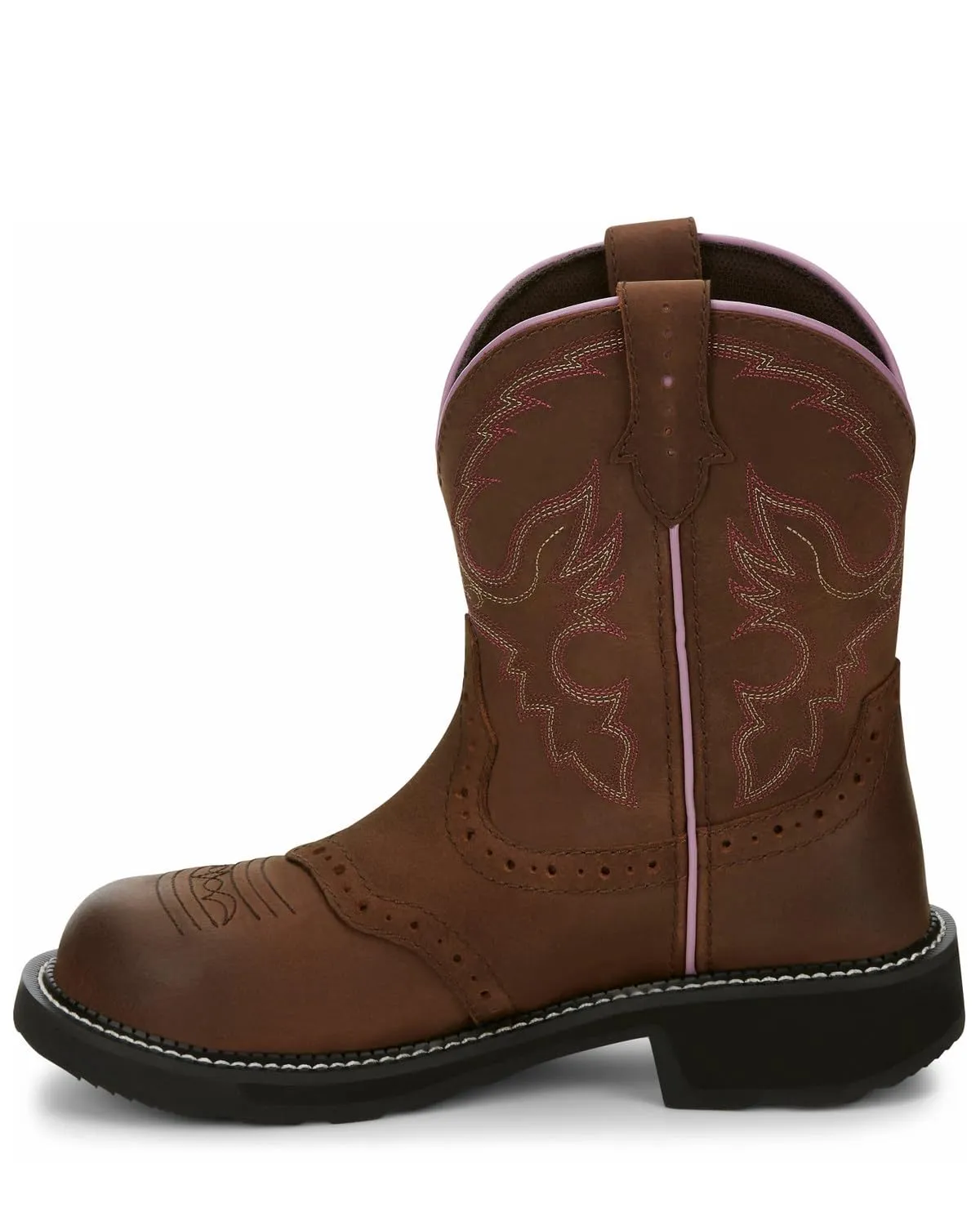 Justin Women's Wanette Western Work Boot Steel Toe Distressed Brown 8.5 M