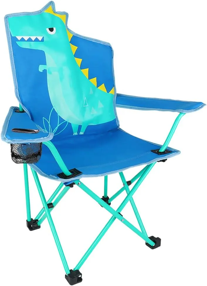 KABOER Kids Outdoor Folding Lawn and Camping Chair with Cup Holder and Carrying Bag, Children's Camping Chairs