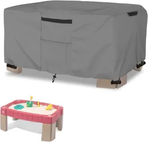 Kids Sand Table Cover Suitable for Step2 Sand Table,Waterproof,Defoliation Prevention Anti-UV Outdoor Toys Cover,Grey.Cover only
