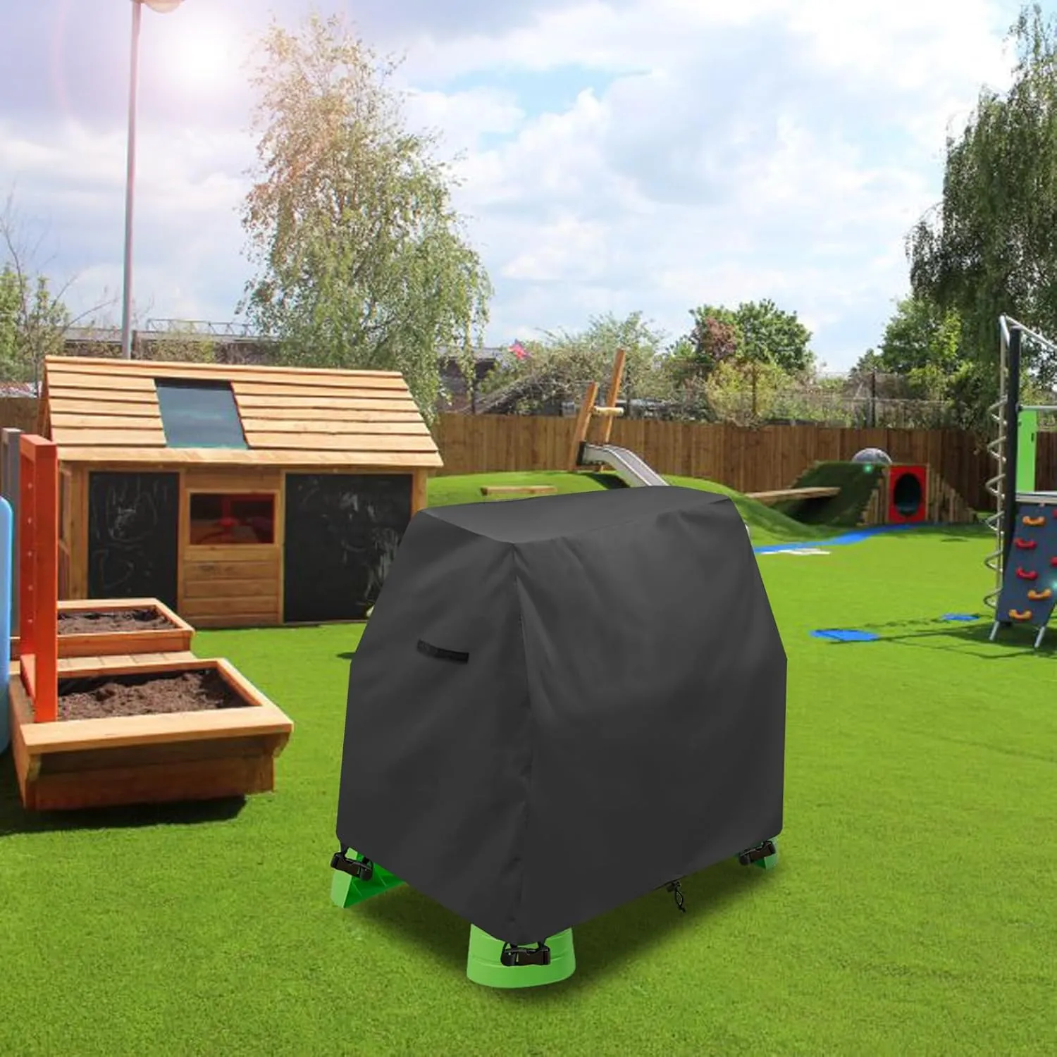 Kids Water Table Cover Fit Rain Showers Splash Pond Water Table,Waterproof Dust Proof Anti-UV Outdoor Toys Cover-Cover only