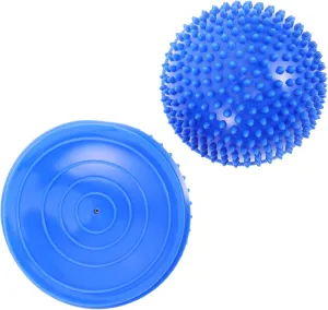 Kisangel Hedgehog Sensory Balance Balls Soft Spiky Dome for Stability Training for Motor Skills Development and