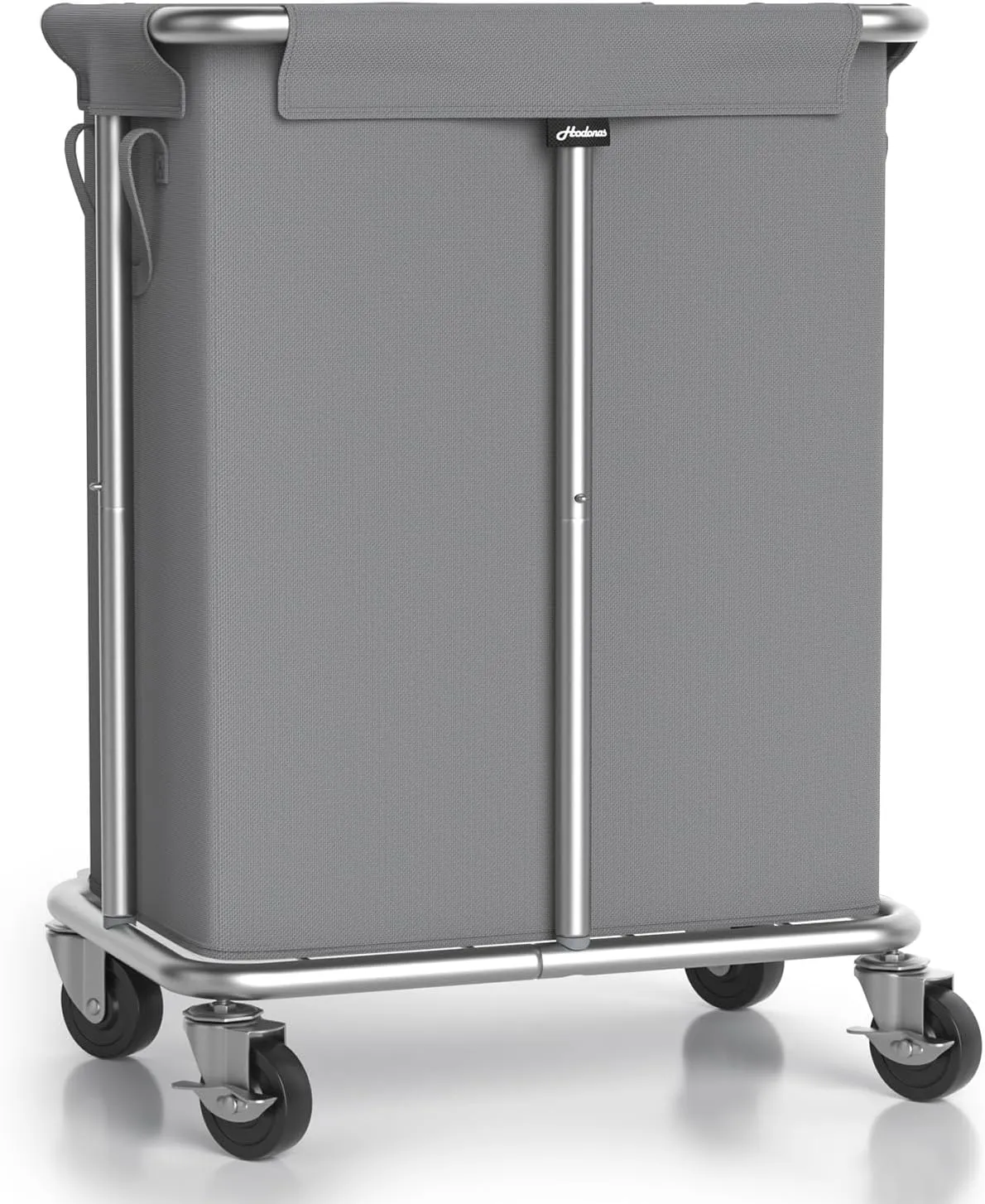 Laundry Basket with Wheels, Rolling Laundry Hamper, 46 Gallons (170L), Removable and Machine Washable Liner, Steel Frame, Large Laundry Cart for Laundry Room, Bedroom, Bathroom, Dorm - Grey