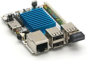 Libre Computer Le Potato Mini Single Board Computer with USB WiFi 4 and Heatsink (2GB WiFi 4, Libre Blue)