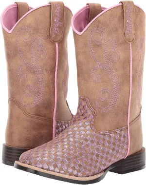 M&F Western Girl's Kennedy (Toddler/Little Kid) Brown/Pink US 2.5 Little Kid M