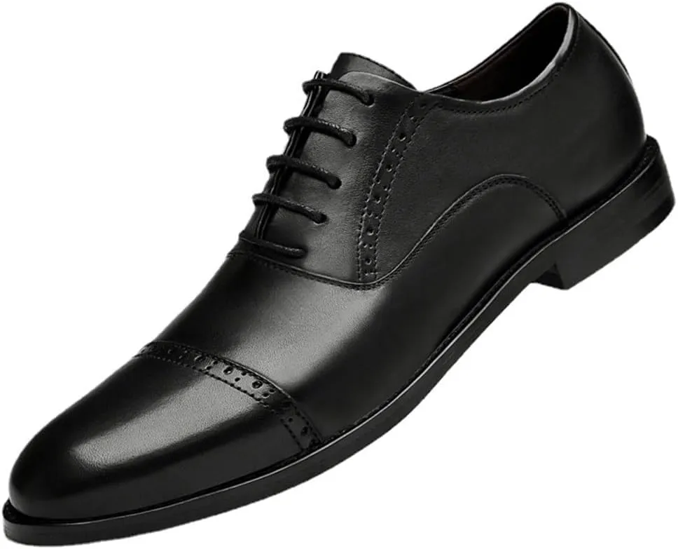 Mens Loafers Genuine Leather Office Comfortable Tuxedo Shoes Formal Summer Work Formal Oxford Shoes
