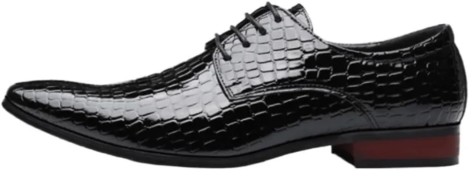 Mens Oxford Dress Shoes Formal Office Leather Wedding Groom Fashion Dress Shoes for Men