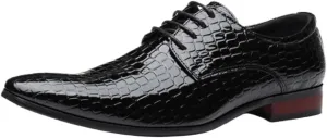 Mens Oxford Dress Shoes Formal Office Leather Wedding Groom Fashion Dress Shoes for Men