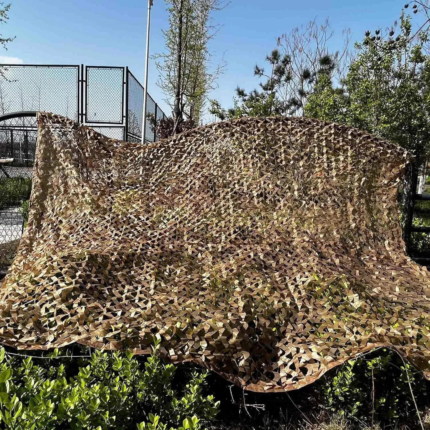 Military Camouflage Netting,Camo Hunting Net,Uv Protection Oxford Cloth,Sunshade,Camping,Party Decorations,Car Cover,Customisable Camouflage Net,Yellow-3x3m(9.8x9.8ft)