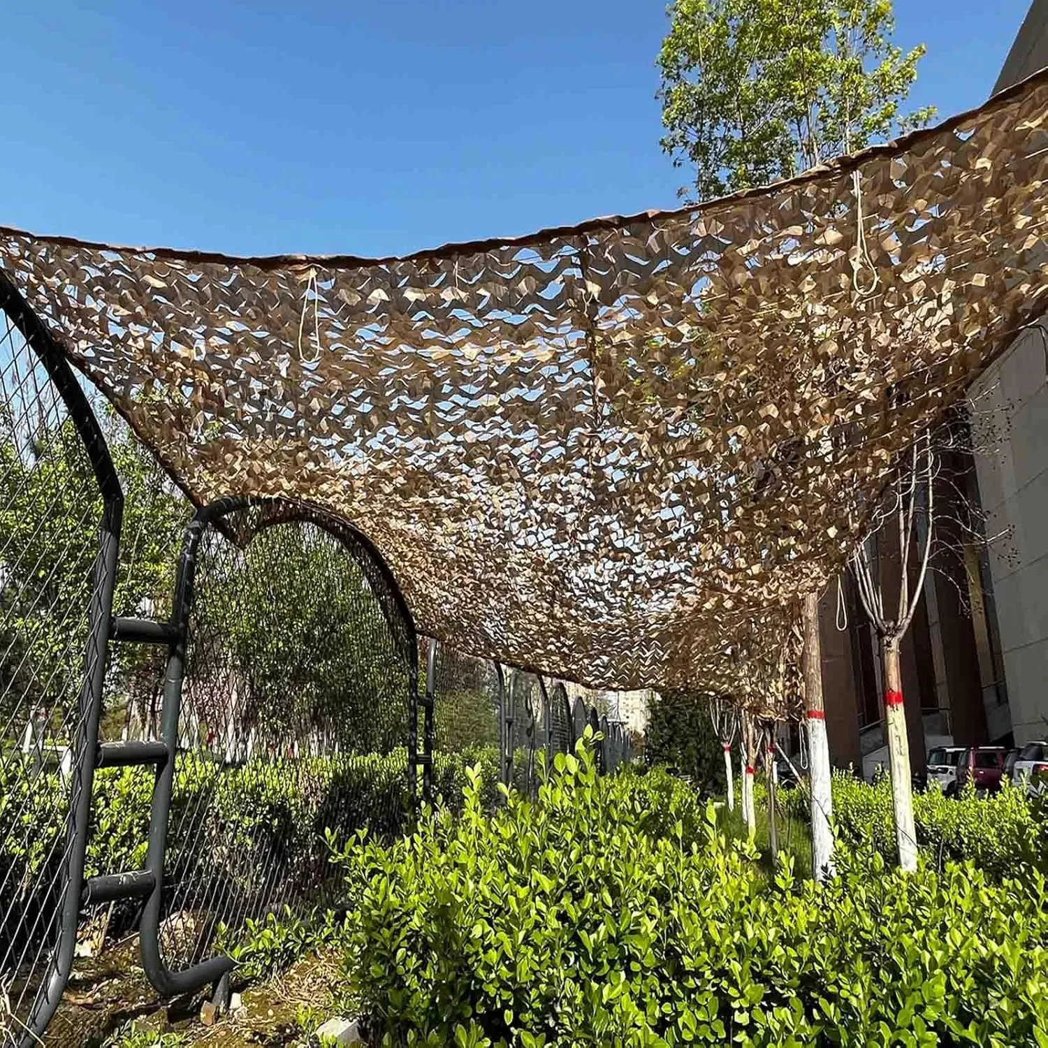 Military Camouflage Netting,Camo Hunting Net,Uv Protection Oxford Cloth,Sunshade,Camping,Party Decorations,Car Cover,Customisable Camouflage Net,Yellow-3x3m(9.8x9.8ft)