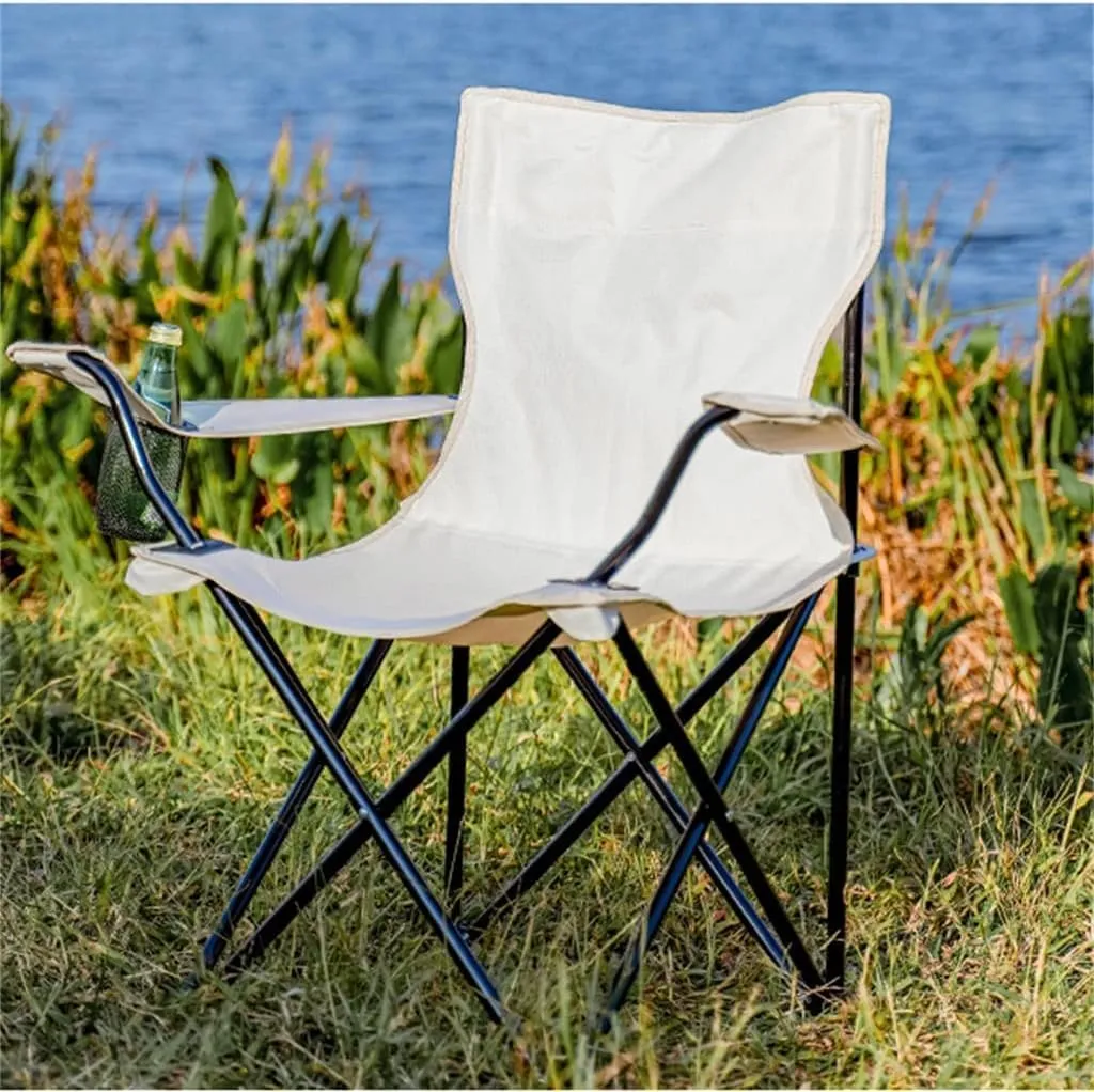 Outdoor Camp Chairs, Outdoor Folding Chair with Armrests Ultra Light Portable Camping Chair Back Recliner Leisure Chair Fishing Stool Lawn Chairs Adults