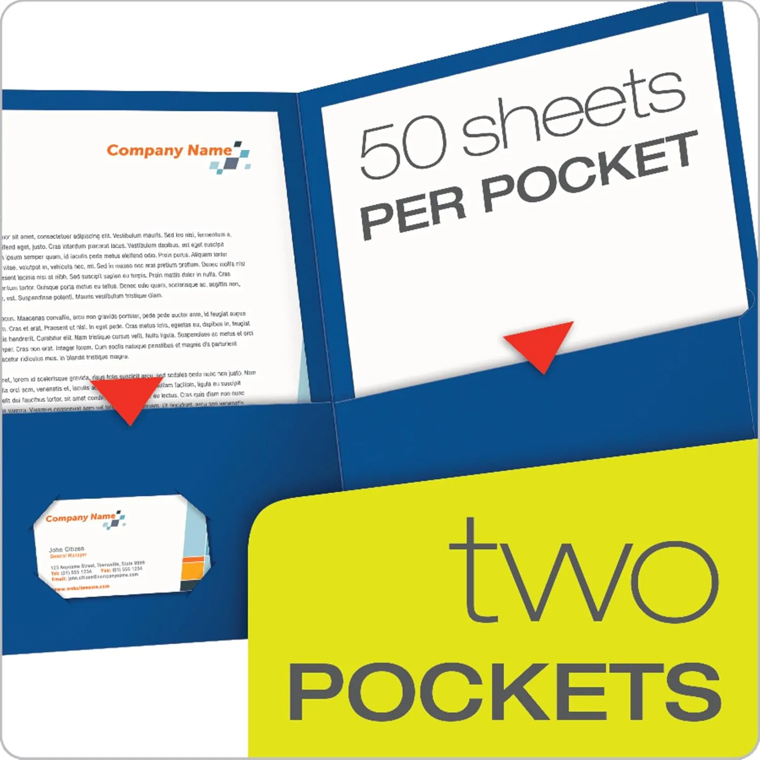 Oxford Twin-Pocket Folders, Textured Paper, Letter Size, Royal Blue, Holds 100 Sheets, Box of 25 (57512EE)