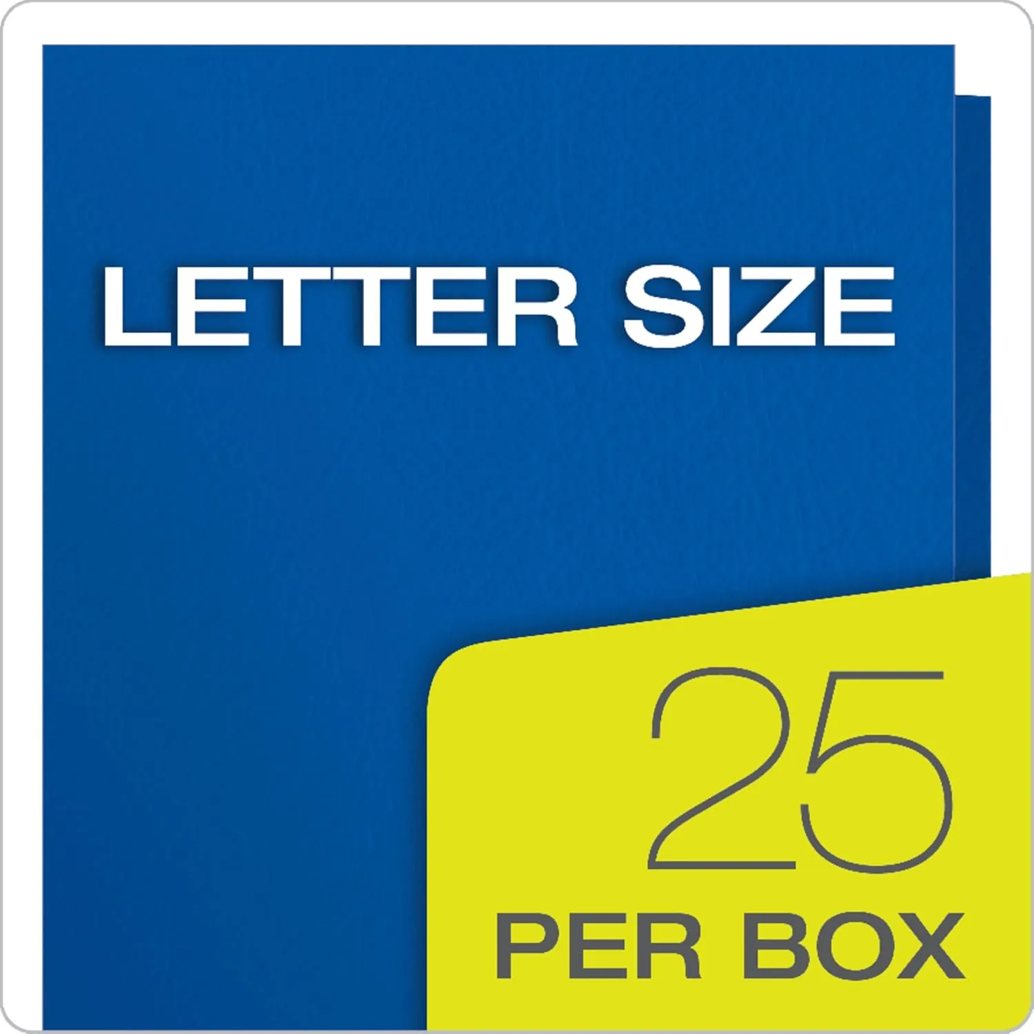 Oxford Twin-Pocket Folders, Textured Paper, Letter Size, Royal Blue, Holds 100 Sheets, Box of 25 (57512EE)