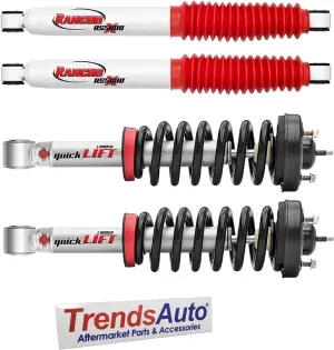 Rancho Quicklift Struts   Rear RS5000X Gas Shocks - Kit compatible with 07-16 Chevrolet Silverado 1500